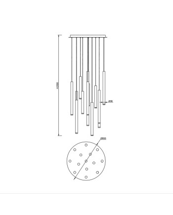 CALA * LÁMPARA BASE REDONDA 14L LED COLANTES - VARIADO
